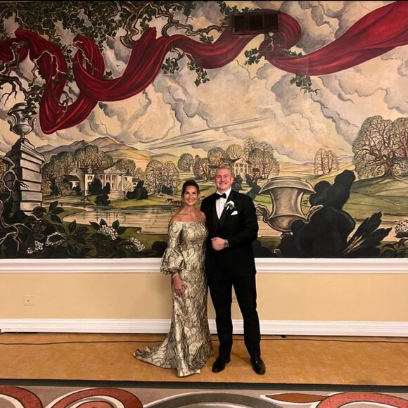 Alexander by Daymor Style #2054F24 Gold Mother of the Bride Dress Size 8 - Picture 6 of 7